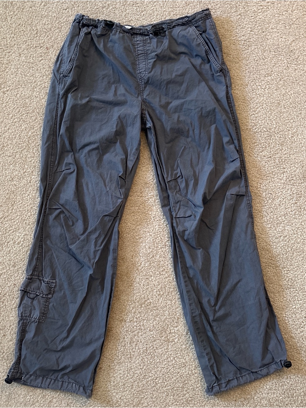 Garage Dark Gray Cargo Pants - Drawstring Waist